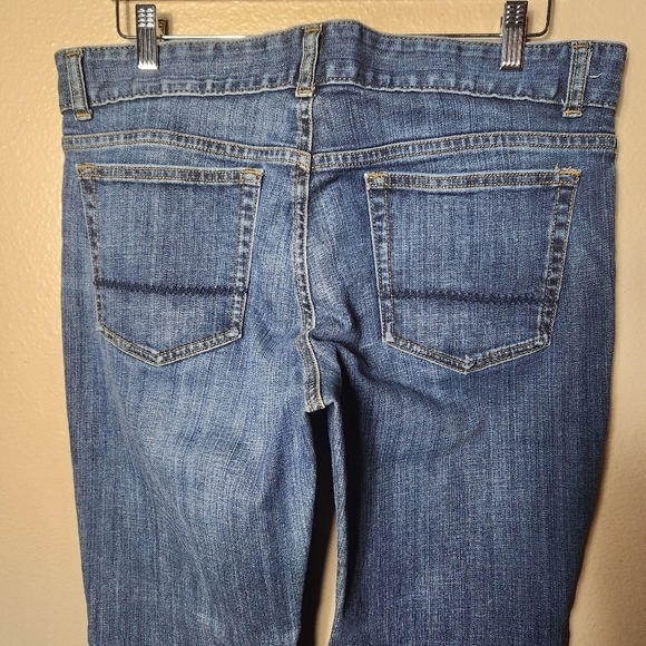 Lands End Womens Fit & Flare Medium Wash Blue Jeans-Size 16/33 - Picture 8 of 14